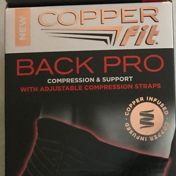 Copper Fit Back Pro Copper Infused Unisex Size S/M 28”-39” Back Belt - Picture 14 of 14